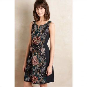Anthropologie Moulinette Soeurs Perennial Embroidered Dress Size 2
